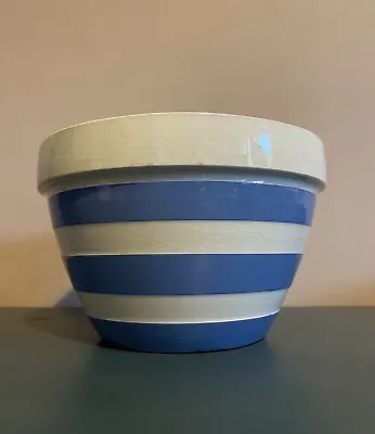 Buy Vintage T G Green Cornishware Judith Onions Blue & White Mixing/Pudding Bowl • 20£