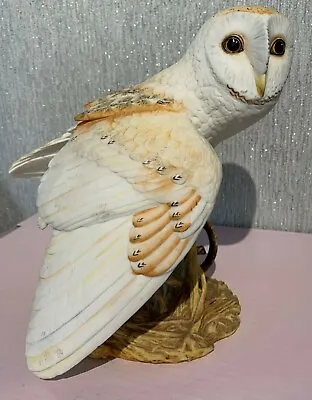 Buy Bird The Barn Owl Large Fine Porcelain Franklin Mint Perfect • 39.99£