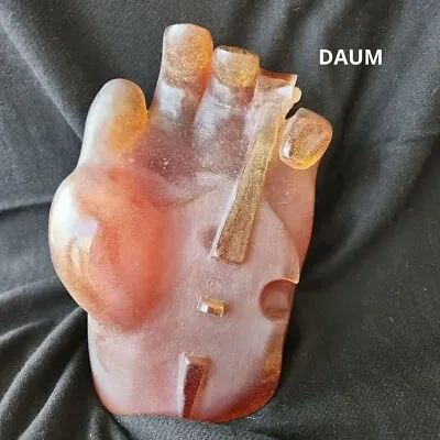 Buy Daum France Pate De Verre Hand Holding A Musical Instrument Limited To 150 Figur • 462.02£