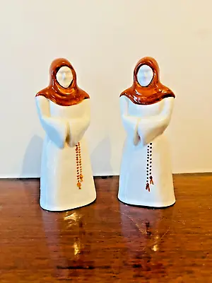 Buy Rye Cinque Ports Vintage Pottery, Two Monks, Salt & Pepper Shakers, 18.5cm Tall • 16.99£