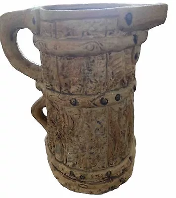 Buy Vintage Moira Pottery Hillstonia Large Double-Handled Bark Stoneware Jug/Pitcher • 8£