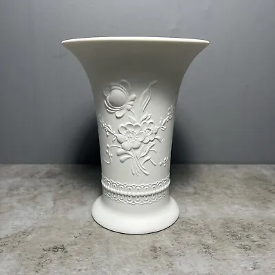 Buy Kaiser German White Bisque Fine Porcelain Floral Vase 384/15 • 12.74£
