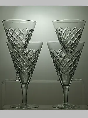 Buy Edinburgh Crystal Cut Claret Set Of 4 Wine Glasses 6 1/4 - 34A • 69.99£