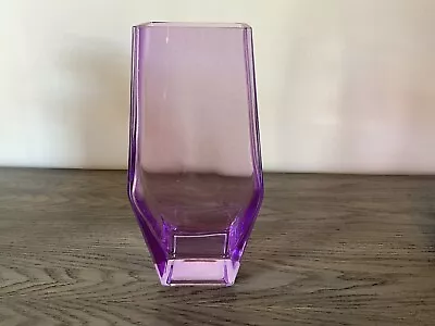 Buy Vintage Heavy Glass Purple Vase • 14.67£
