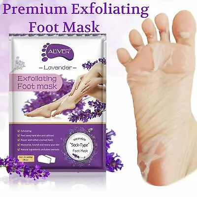 Buy Exfoliating Peel Foot Care Sock Mask Baby Soft Skin Feet Removes Callus Lavender • 2.68£