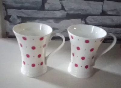 Buy Laura Ashley  Polka Dot Mugs X 2 • 15£