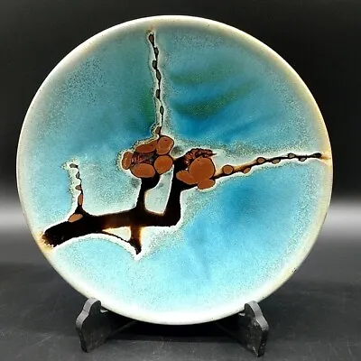 Buy Vintage Mashiko Ware Plate Snowy Japanese Plum Tree In Blue Sky Dia. 12.2-inch • 315.74£