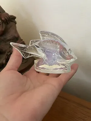 Buy Vintage Art Deco Sabino French Opalescent Glass Fish Figure Paperweight   • 94.99£