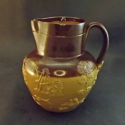 Buy Antique Doulton Lambeth Salt Glazed Stoneware Harvest Jug - 1858 Onwards. • 30£