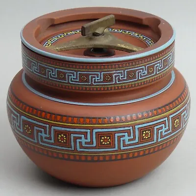 Buy Victorian Prattware Pottery Tobacco Jar C.1870 • 38£