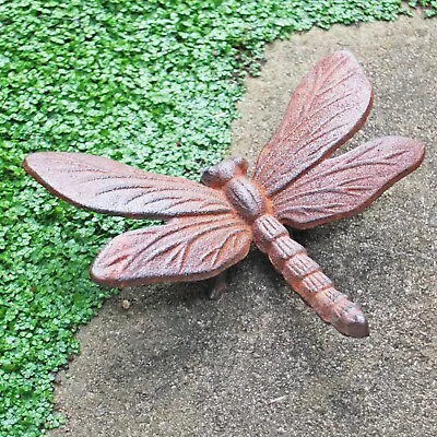 Buy Dragonfly Garden Ornament Cast Iron Animal Decoration Outdoor Insect • 10.99£