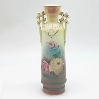 Buy Vintage Austrian Vase Floral & Gilt Approx 22cm High • 19.99£