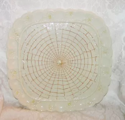 Buy Rare Antique Belleek Thorn Pattern Tray 1st Mark 1863-1891 Spiderweb! • 1,894.46£