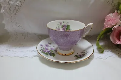 Buy 38 Beautiful Royal Standard Bone China Tea Cup & Saucer Lilac Violets Immaculate • 18£