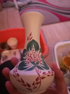 Buy Hj Wood Burslem Floral Stem Vase • 6£