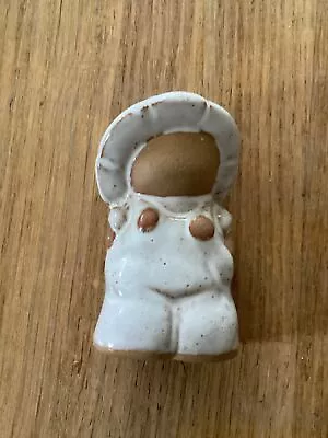 Buy Cute Child Figure In White Dungarees Tremar Pottery, Cornwall. Rustic Pottery • 5£