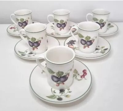 Buy St.Michael Ashberry 6 Sets Of Espresso Cups And Saucers  • 32£