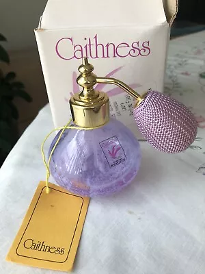 Buy Caithness Scotland 'laura' Lilac/pink Swirl Perfume Bottle/atomiser/flask • 24.99£
