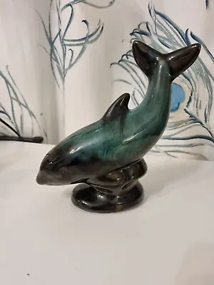 Buy Blue Mountain Canada Ceramic Pottery Dolphin Figurine 21cm Tall • 29£