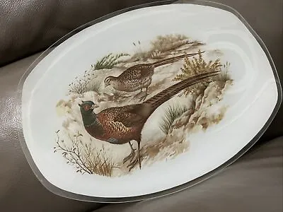 Buy Vintage Chance Pilkington Large Oval Glass Plate With Pheasant Scene • 0.99£