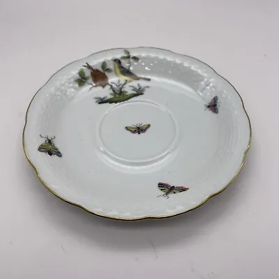 Buy Herend Rothschild Birds & Butterflies Antique Tea Cup Saucer China Plate EUC • 37.89£