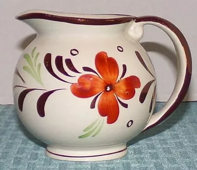 Buy Gray's Pottery Eng. Copper Lustre Hand Painted Floral 8 Oz Pitcher Or Creamer • 10.53£