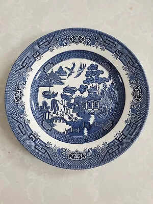 Buy Churchill China Blue Willow Pattern Dinner Plate, 24cm • 3.99£