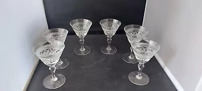 Buy Thomas Webb Heirloom Cut Crystal  6 X Liquor Cocktail Glasses - ( 4 3/8 Tall) • 39.99£