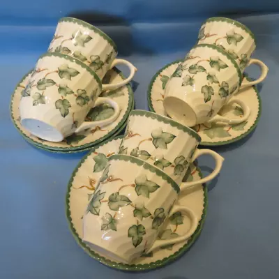 Buy Vintage Royal Stafford Country Vine Ivy Cup & Saucer X6 • 20£