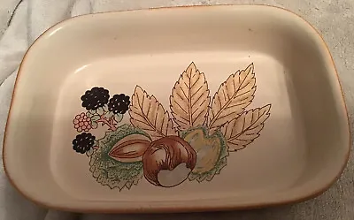 Buy Denby Fine Stoneware Small Serving Dish Handcrafted Autumn Design • 7.99£