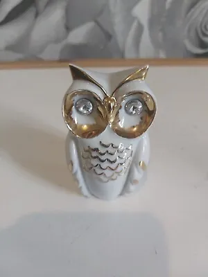 Buy Capodimonte Swarovski Limoges Owl Figurine Porcelain Rare  • 19.99£