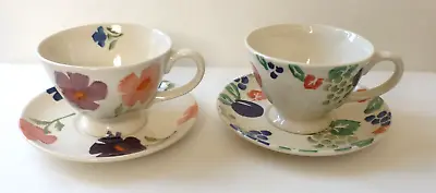 Buy ROYAL WINTON POTTERY Tradition Pattern LARGE BREAKFAST CUPS AND SAUCERS X 2 • 19.99£