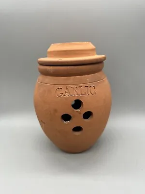 Buy Terracotta Garlic Keeper Storage Pot With Lid Suffolk Potteries 16cm Height • 14.99£