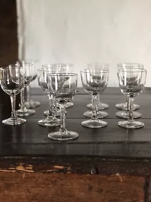 Buy Lot Of 13 Antique Victorian Georgian Port Wine Sherry Liqueur Cordial Glasses • 85£