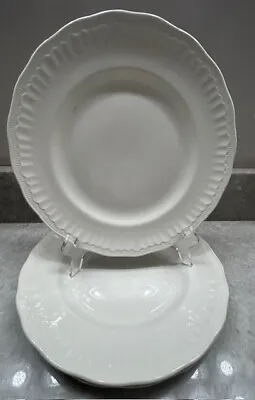 Buy Vintage Swinnertons Staffordshire England 3 White Dinner Plates • 24£