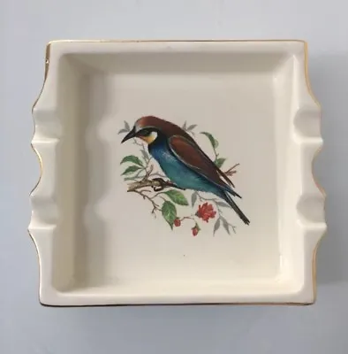 Buy Vintage Carlton Ware Ceramic Ashtray - Decorative Bird Design • 5.29£