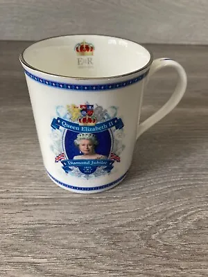 Buy Queen Elizabeth II Diamond Jubilee Fine Bone China Mug / Cup • 9.99£