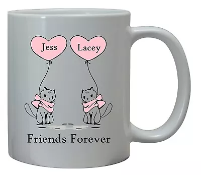 Buy Personalised Friendship Gift Besties Cat Mug Birthday Christmas Girls For Her • 10.95£