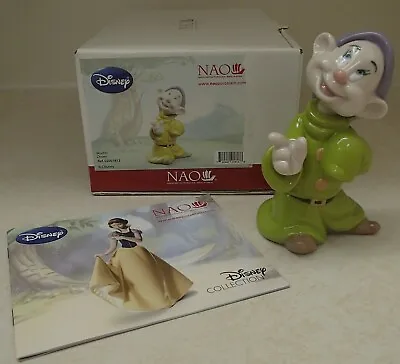 Buy NAO Lladro 1813  Dopey  Disney Snow White Collection Dwarf - MIB, RV$165 • 118.93£