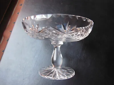Buy Vintage Cut Crystal Glass Compote Or Pedestal Bon-Bon Dish Excellent Condition • 12£