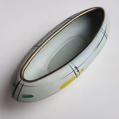 Buy Mid Century West Germany Ceramic Boat Dish Bowl #924 Retro VTG Hand Painted  • 25£