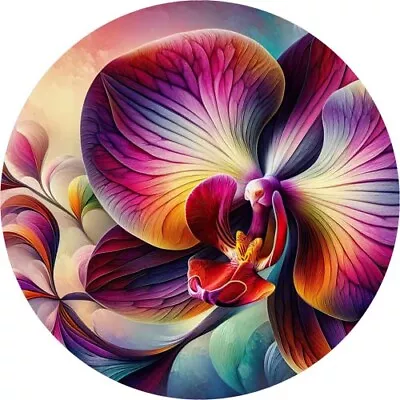Buy Stained Glass Flower Wall Art Bedroom Nursery Decor Colour Vinyl Sticker Decal • 3.99£