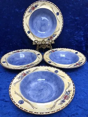 Buy Set Of 4 GRIMWADES 'Chelsea' Hand Painted Ware 6 3/4'' Cereal Bowls C.1930's • 12.99£