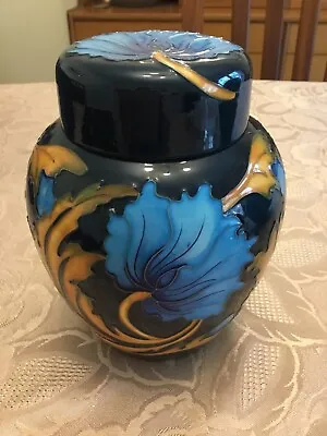 Buy Moorcroft Poppies In The Wind Blue 6” Ginger Jar  By Kerrie Goodwin  2009+ Box • 182£