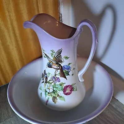 Buy Beautiful AntiqueLarge Ceramic Wash Bowl & Jug • 40£