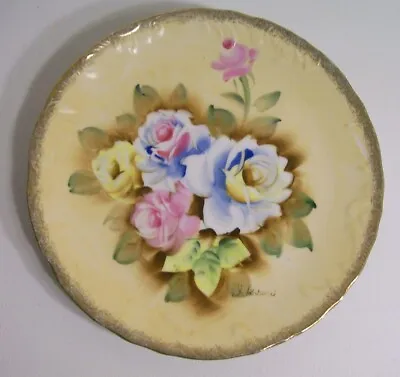 Buy Royal Crown Fine China Hand Painted Plate Gilt Gold Roses Signed Numbered LTD ED • 9.44£
