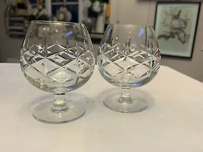 Buy A Pair Of Cut Glass Crystal Brandy Glasses  • 5£