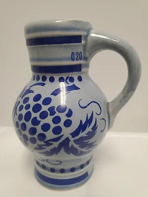 Buy Vintage Keramik Weber Koln Blue 020 West Germany Dehme Creamer Pitcher • 24.07£