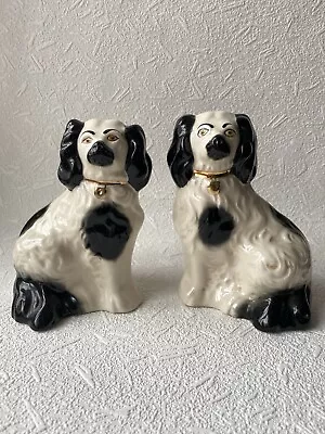 Buy Pair Of Beswick Staffordshire Mantle Wally Spaniel Dogs 14cm Tall 1378-6 • 30£
