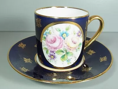 Buy Limoges - Mocha Cup With Blue Background And Rich Gold Border -  Josephine  • 25.84£